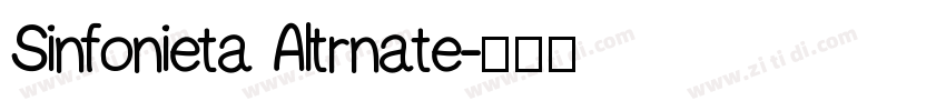 Sinfonieta Altrnate字体转换